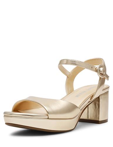 anne klein women's dress sandal piper, light gold, 7.5