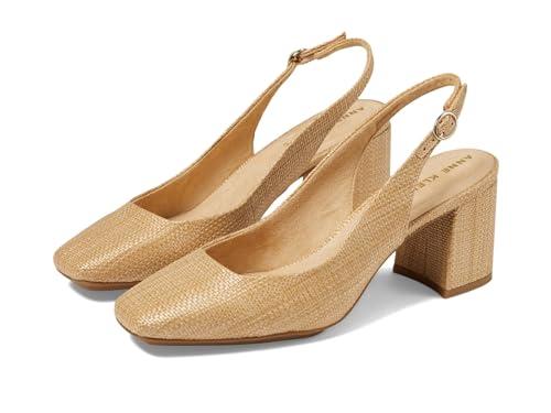 anne klein women's lizette dress heel, natural raffia, 8.5