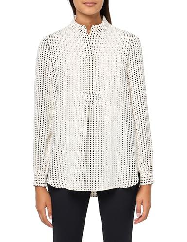 anne klein women's long sleeve dot print top