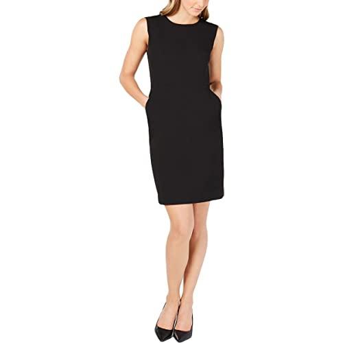 anne klein women's sleeveless sheath dress anne black