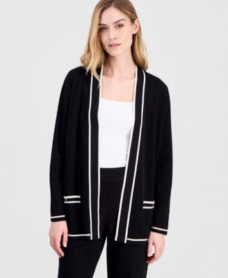 anne klein womens malibu piped cardigan p xxs xxl