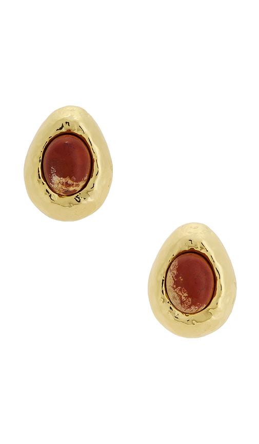 anni lu cherry on top earrings in red.
