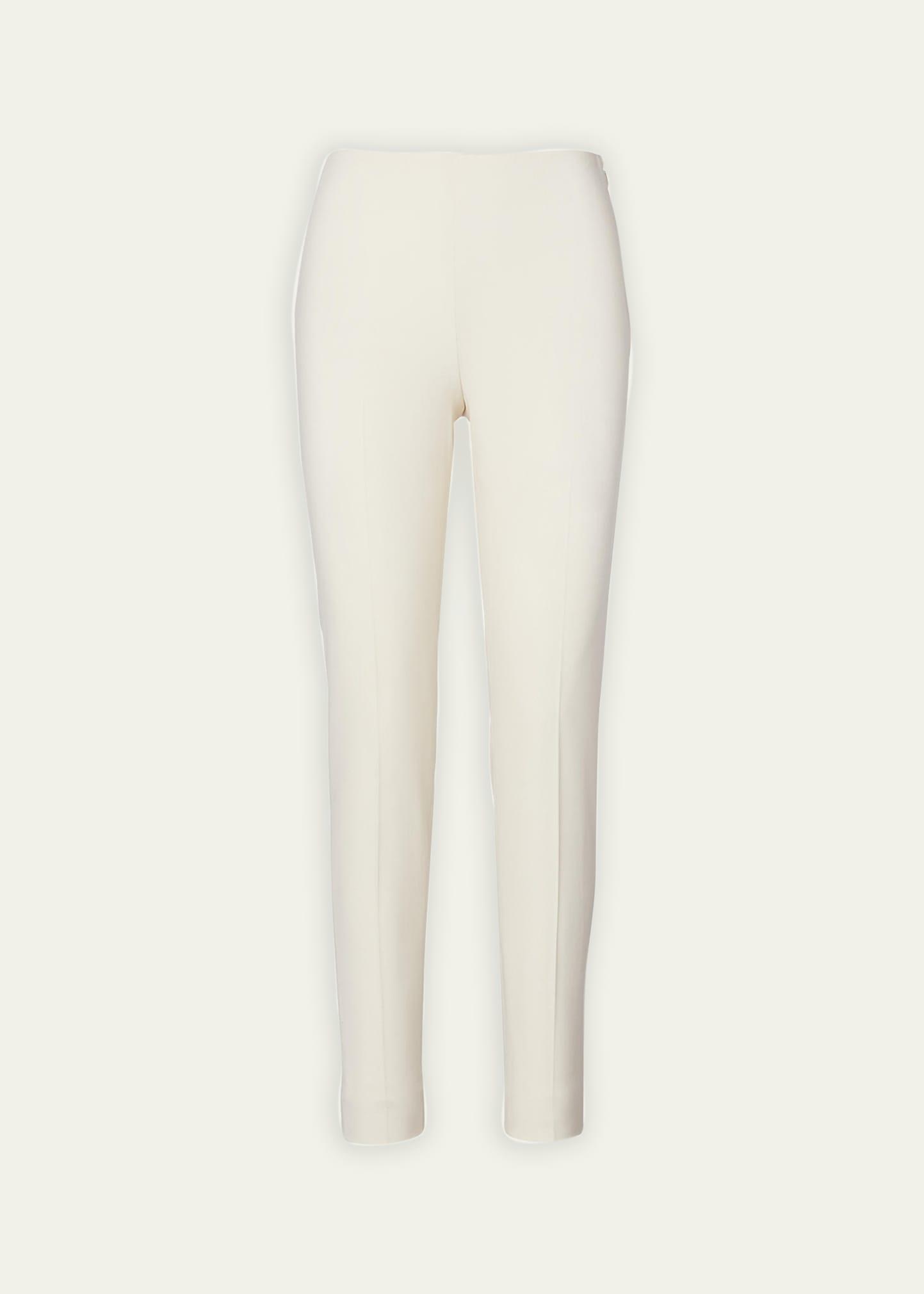 annie straight-leg stretch-wool pants