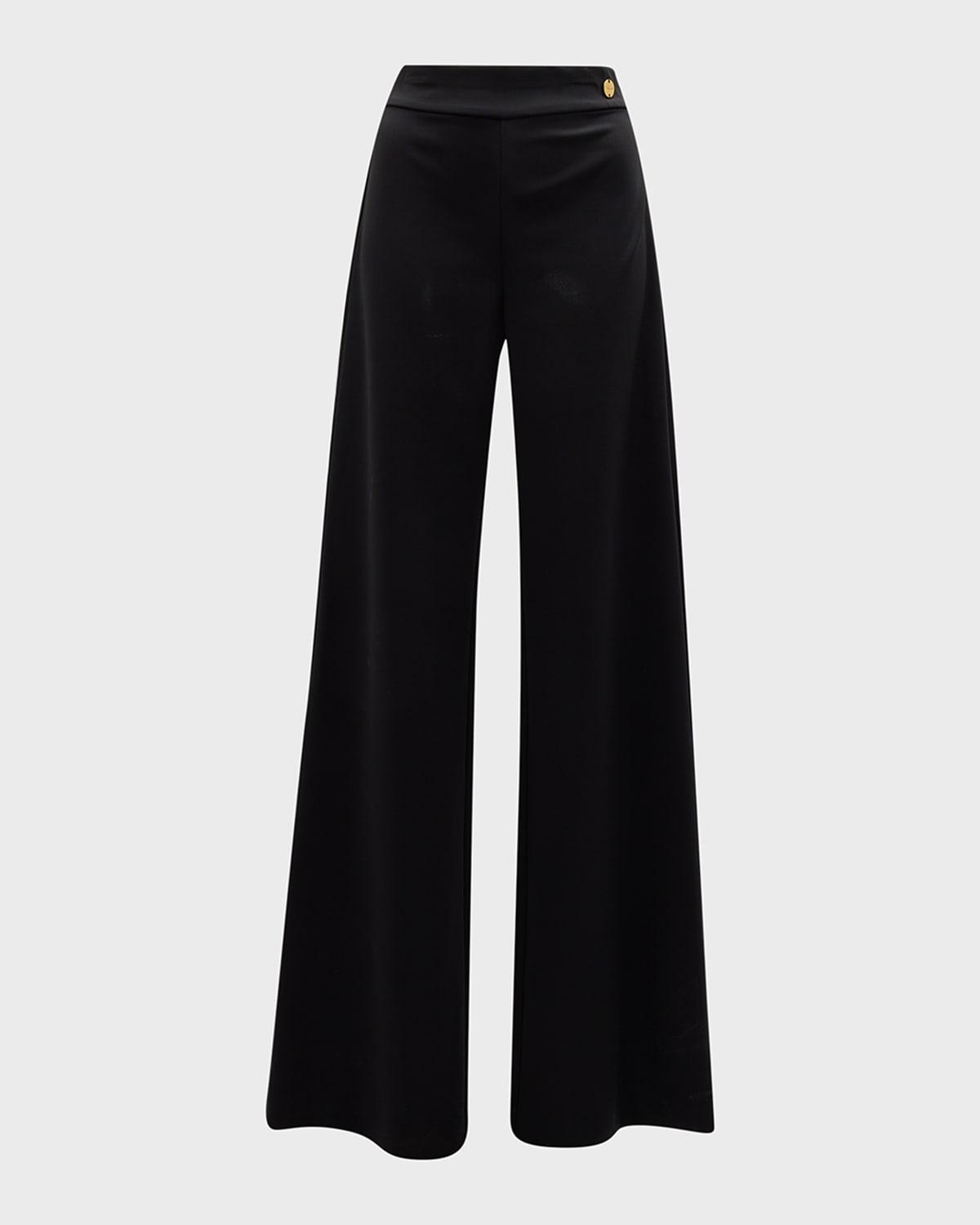 anouk high-rise straight-leg crepe jersey pants