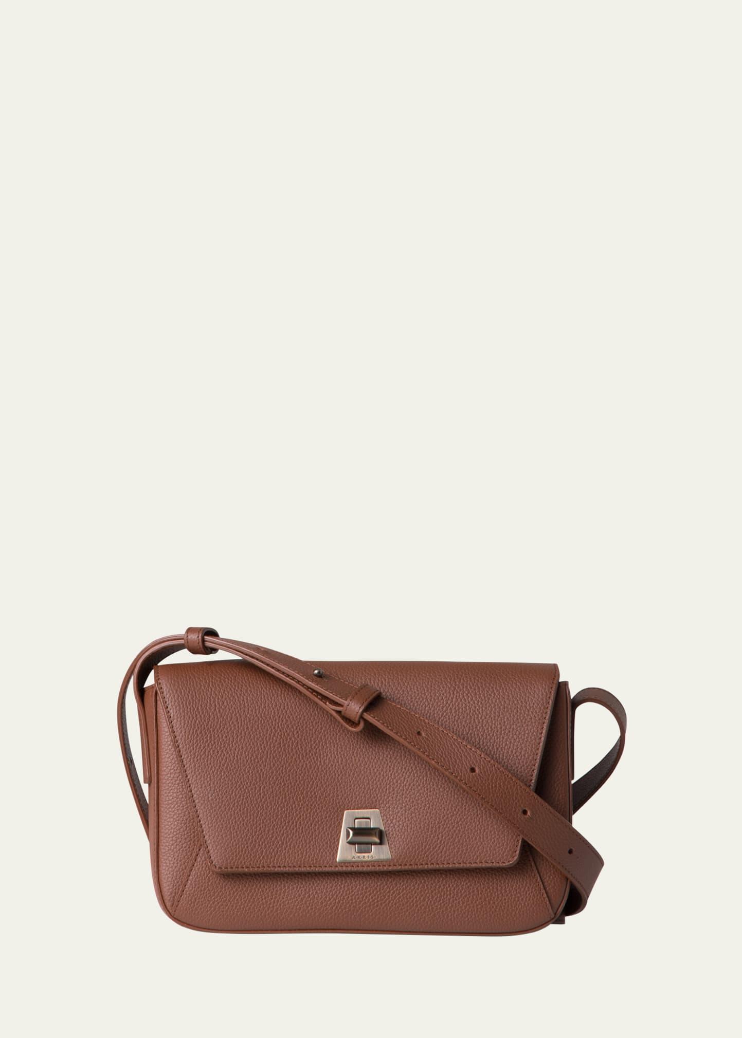 anouk lite flap leather crossbody bag
