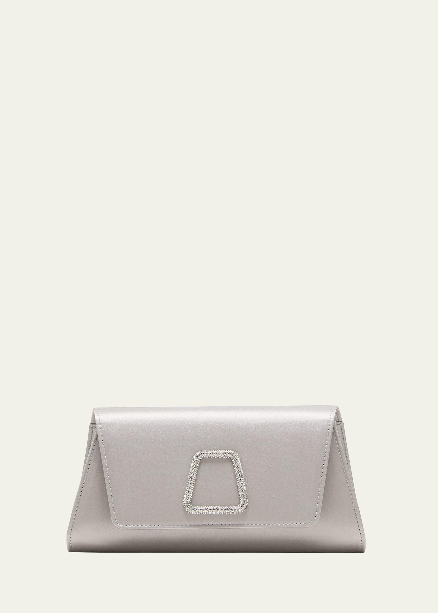 anouk mini crystal satin clutch bag