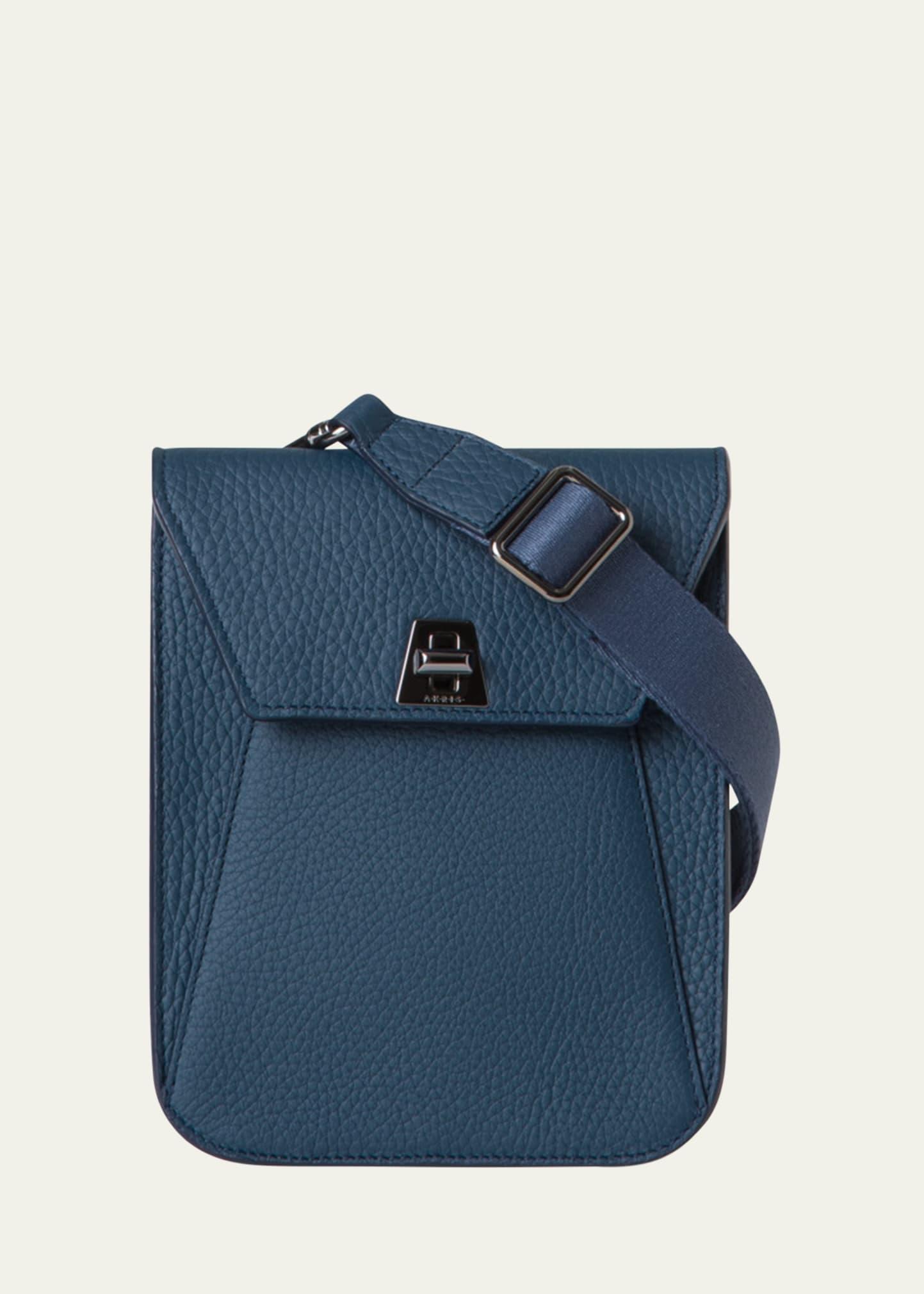 anouk mini flap leather messenger bag