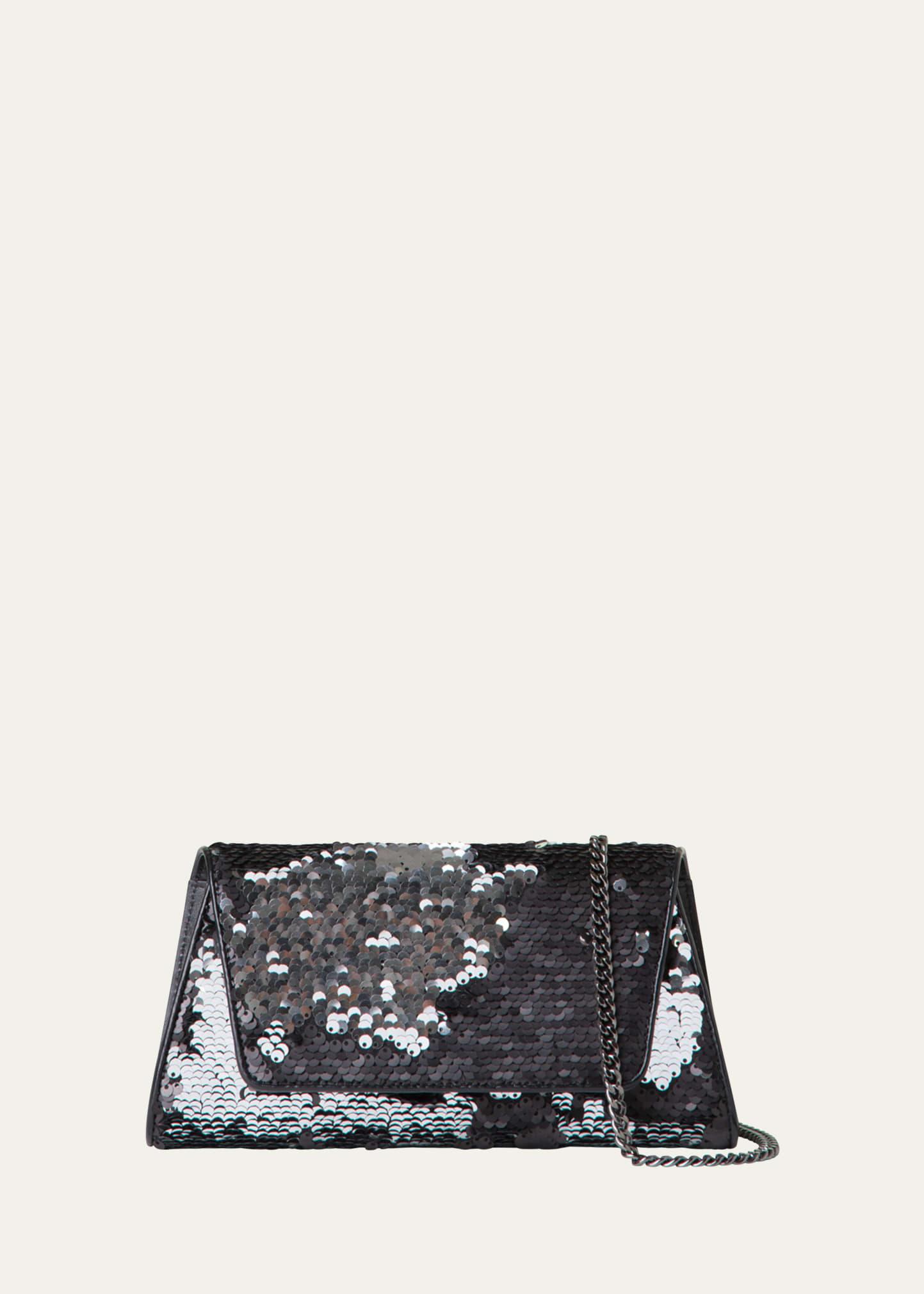 anouk mini sequined clutch bag