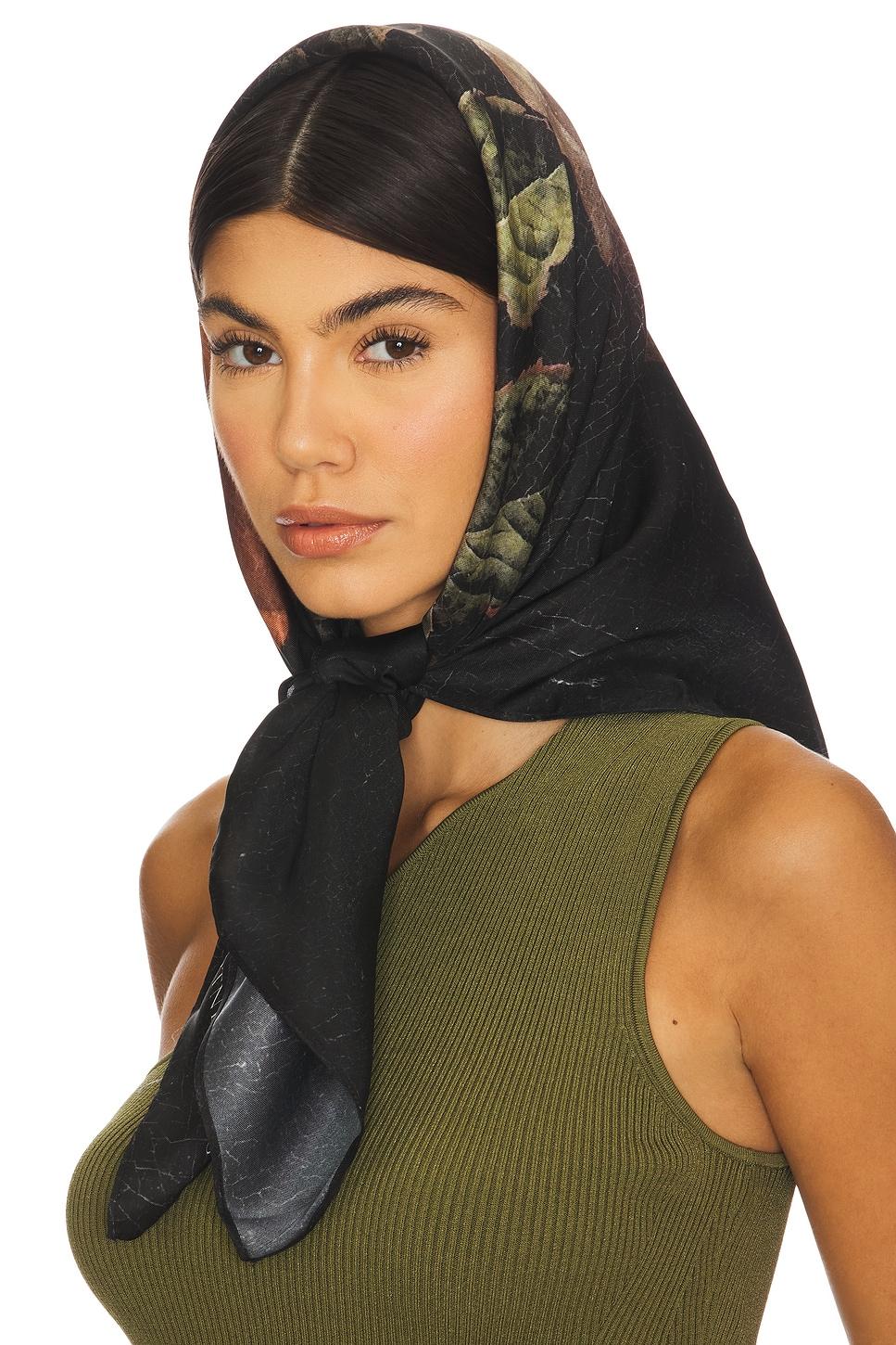 anouk printed silk twill scarf