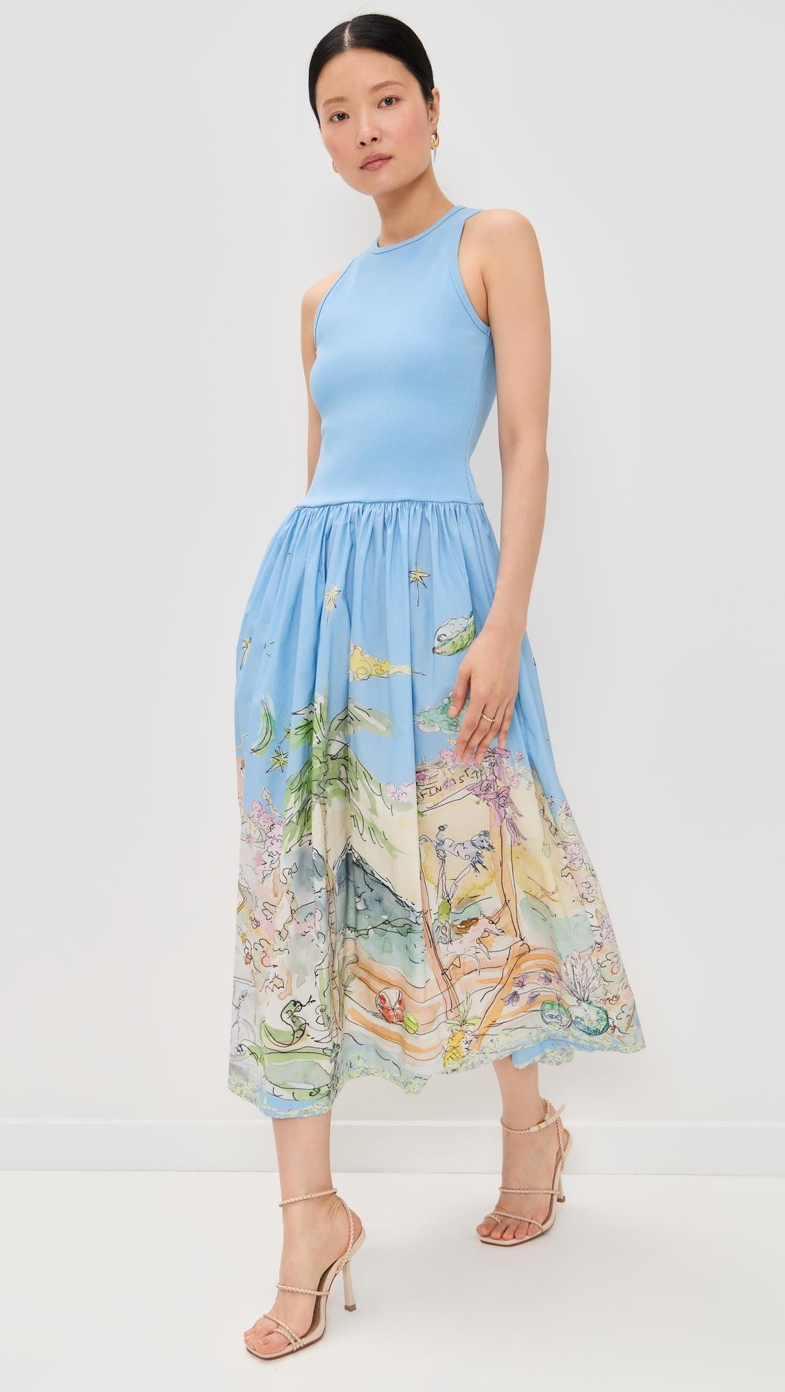 anouk tank midi dress