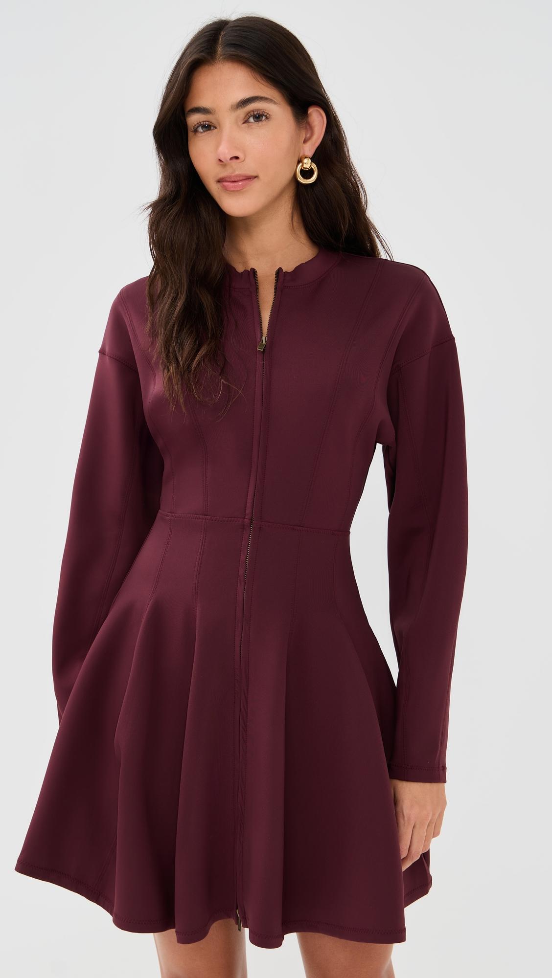 ansel mini dress with zipper front