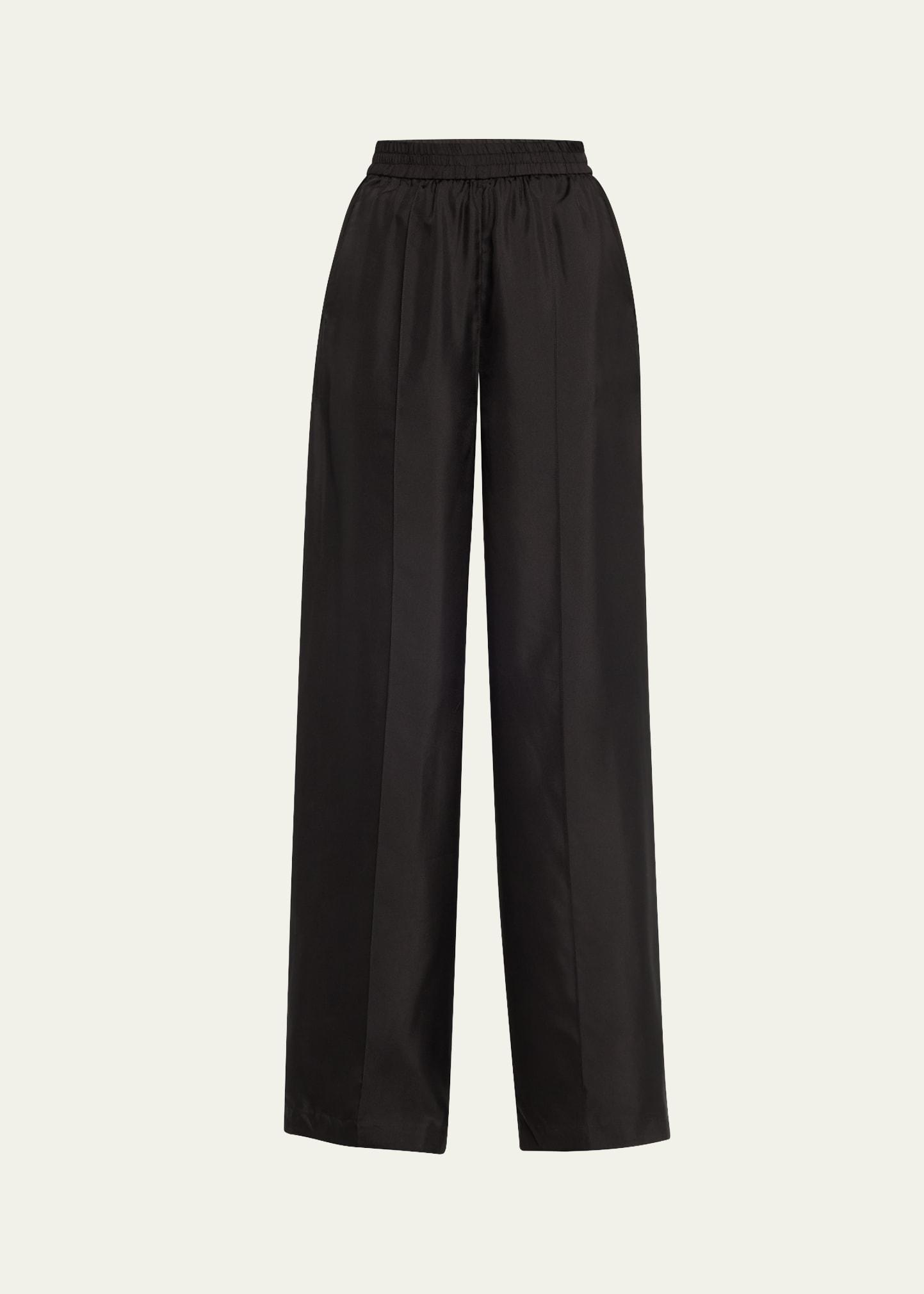 anson pull-on silk pants