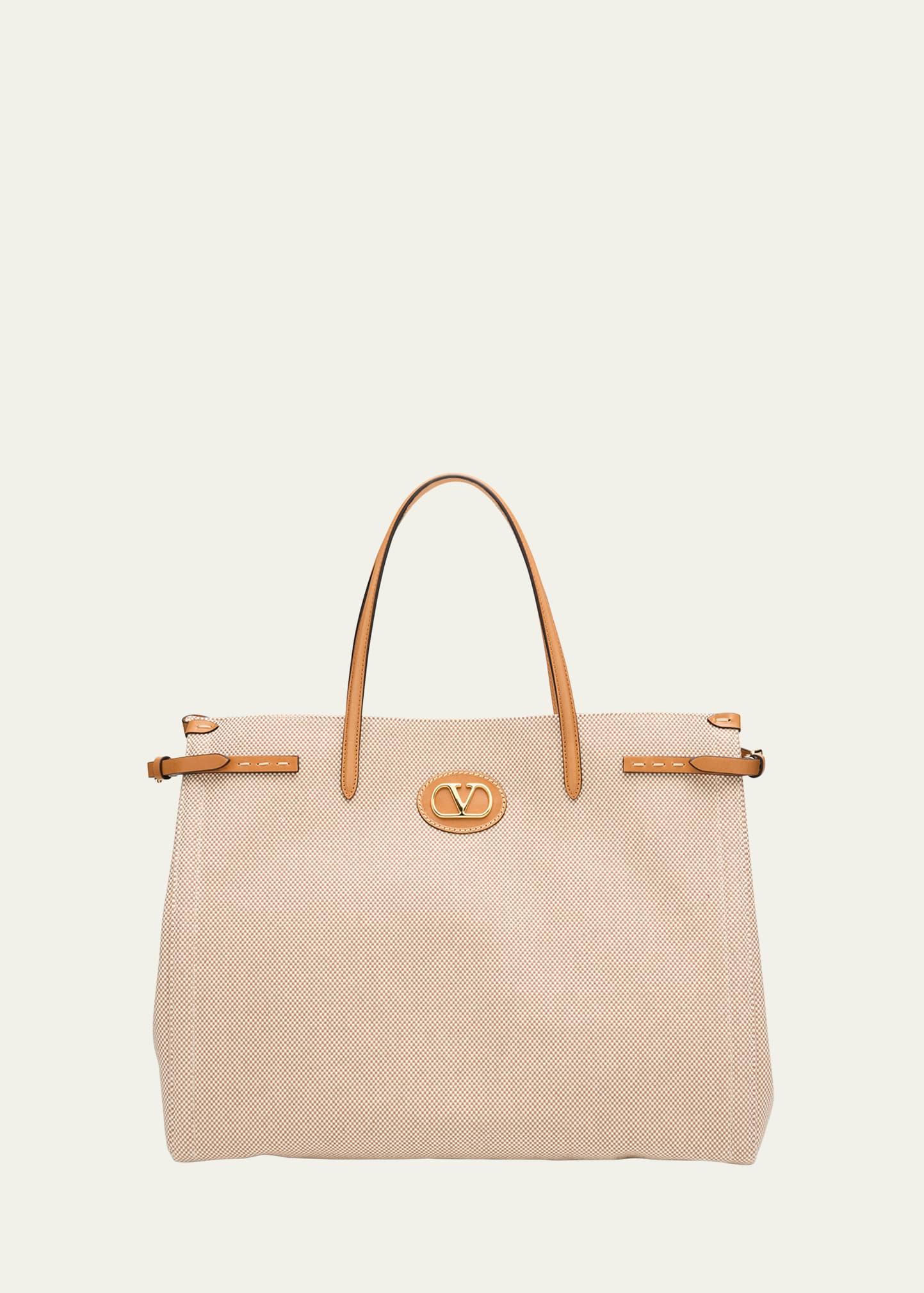 antibes large canvas tote bag