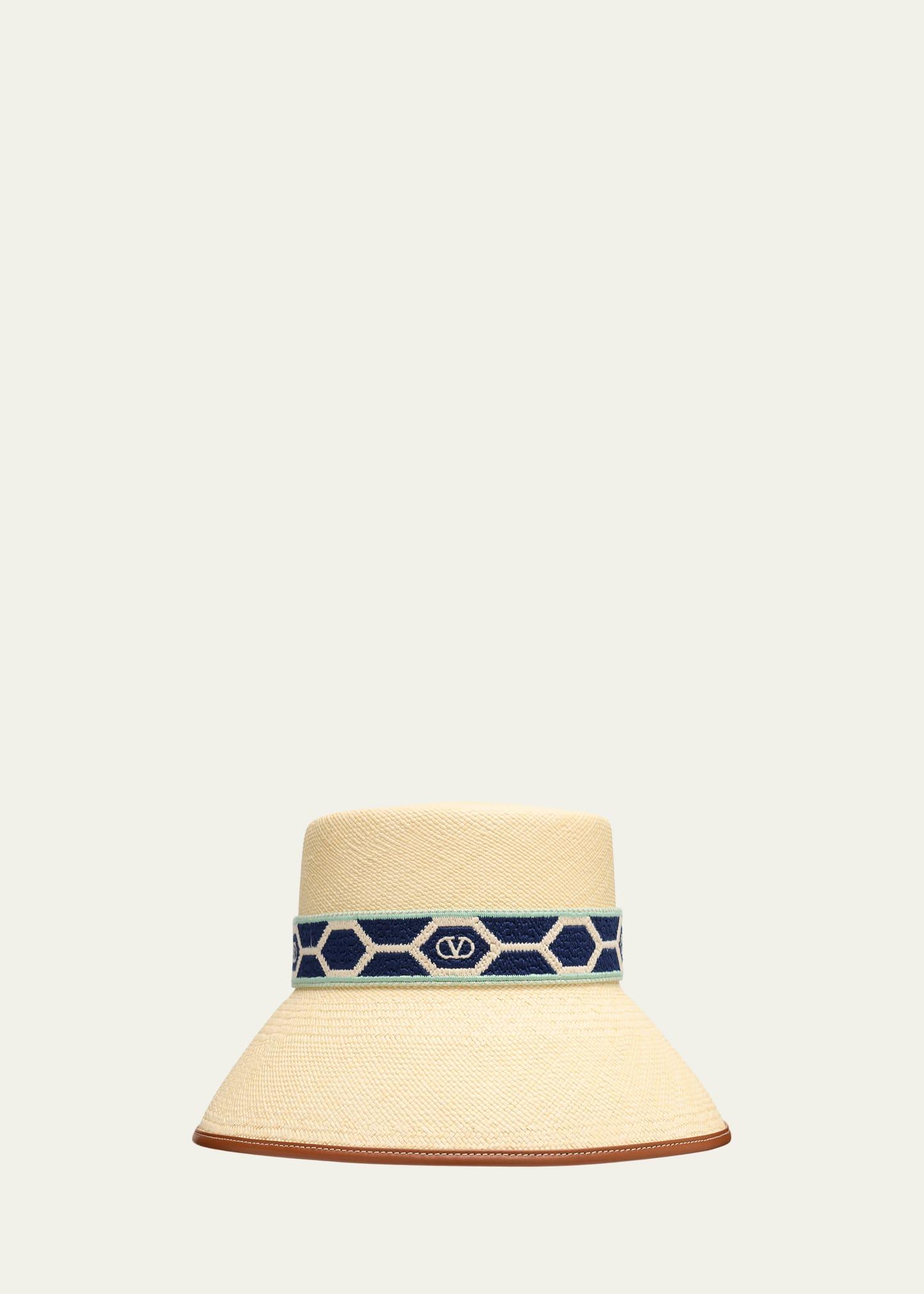 antibes straw bucket hat