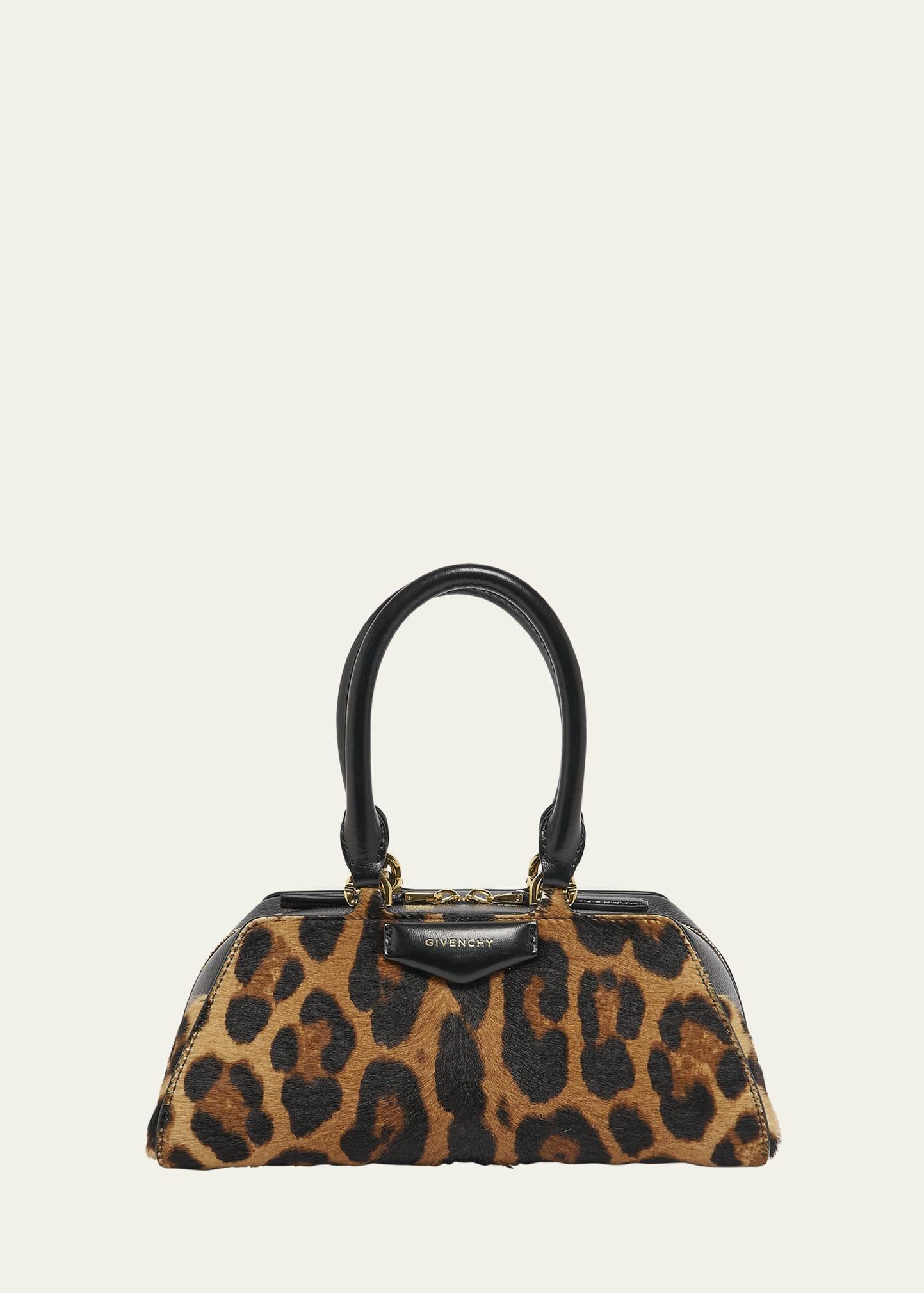 antigona east-west mini calf hair top-handle bag