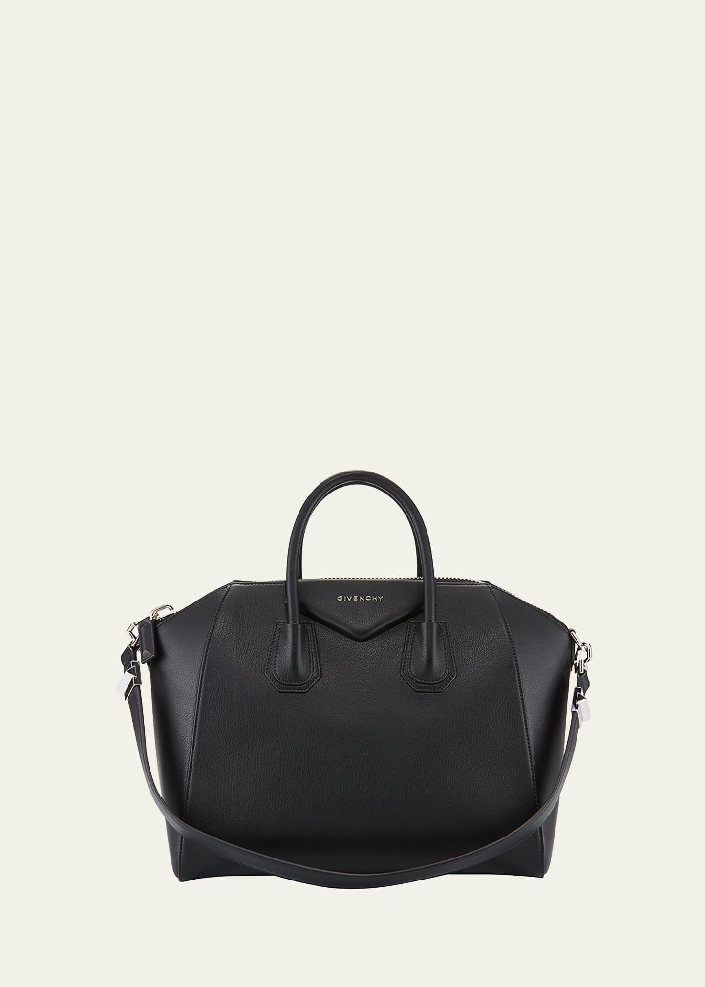 antigona medium top handle bag in grained leather