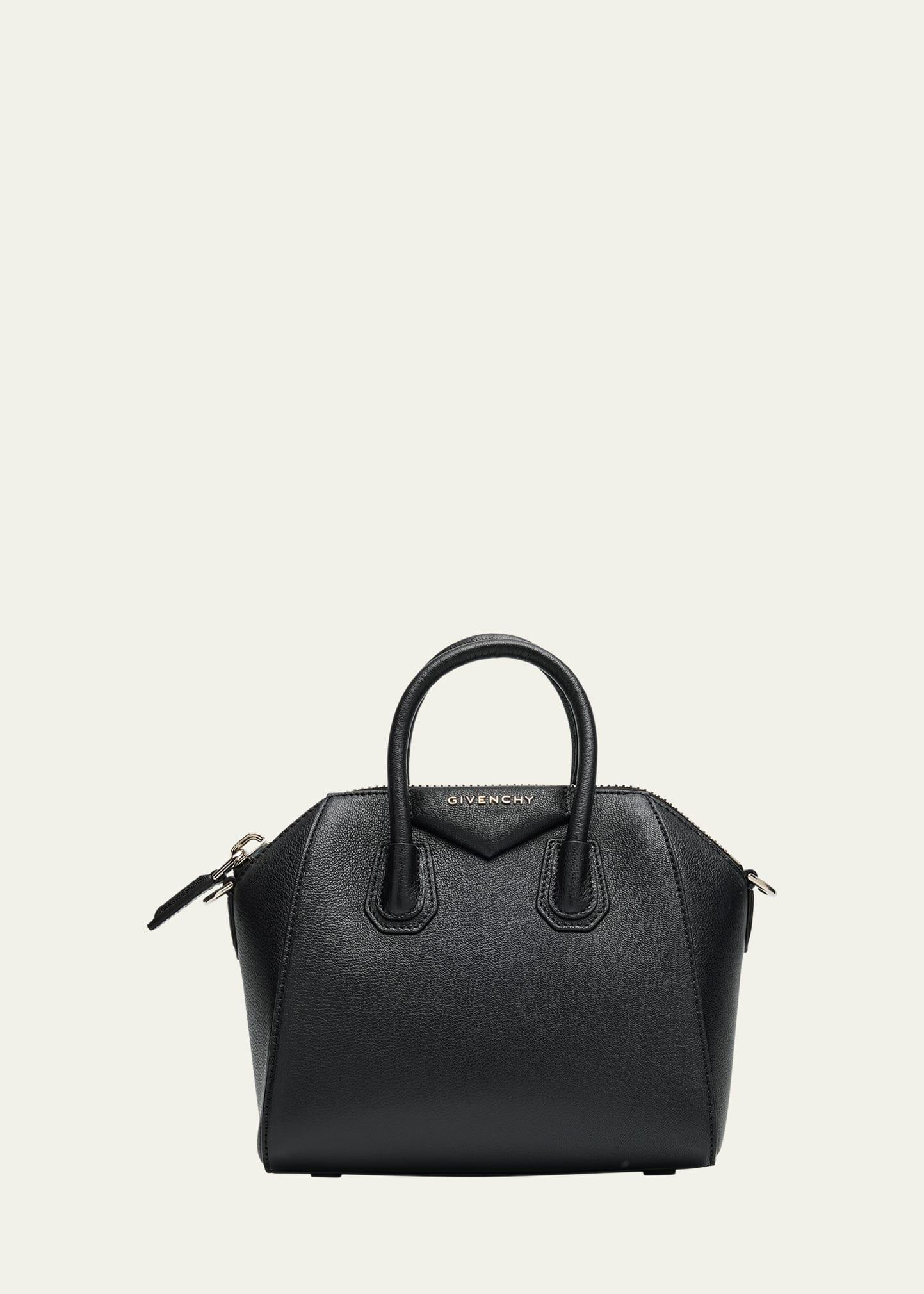 antigona mini top handle bag in grained leather