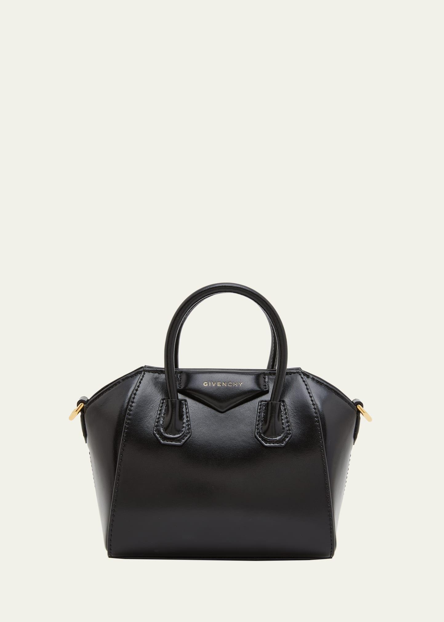 antigona toy top handle bag in box leather