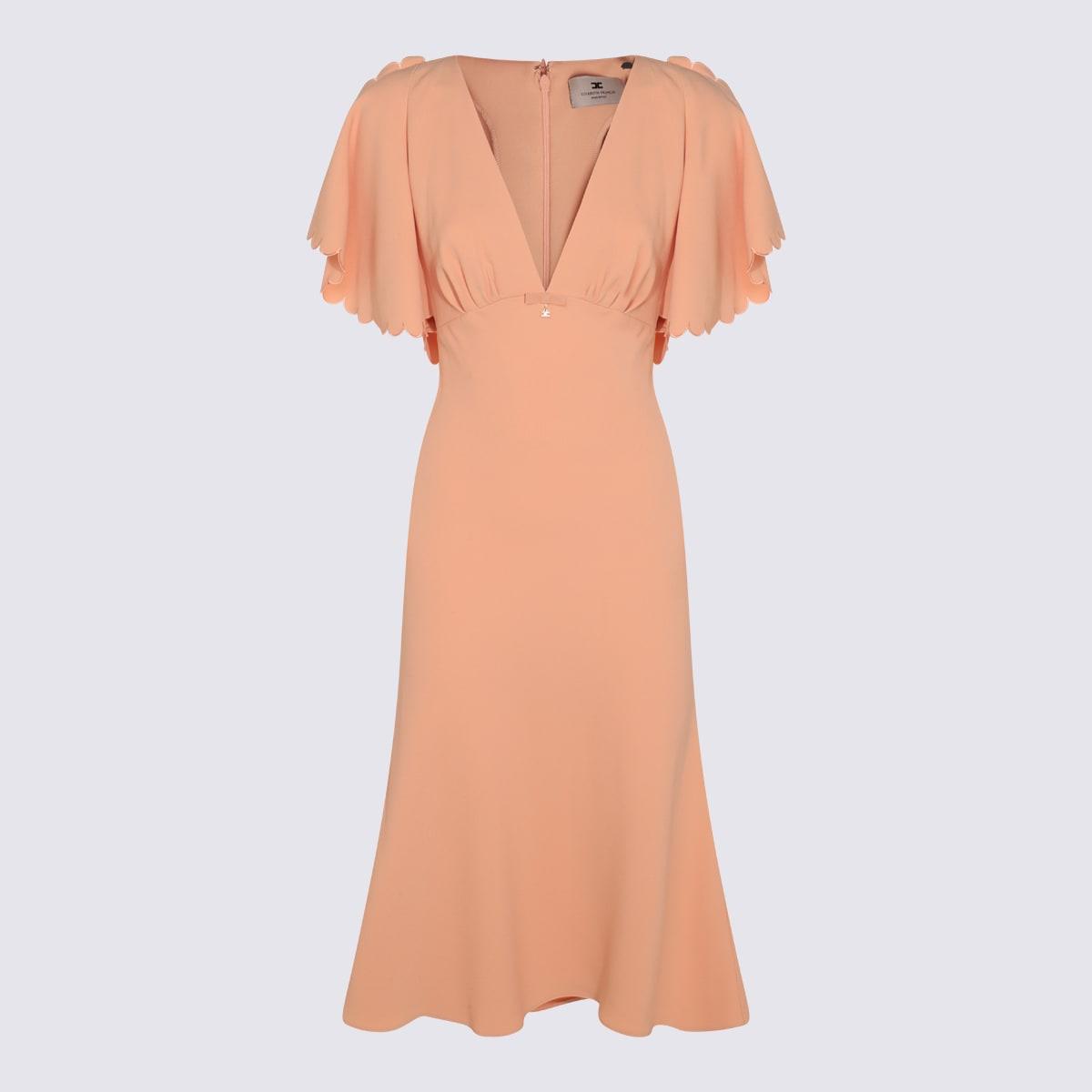 antique pink viscose dress