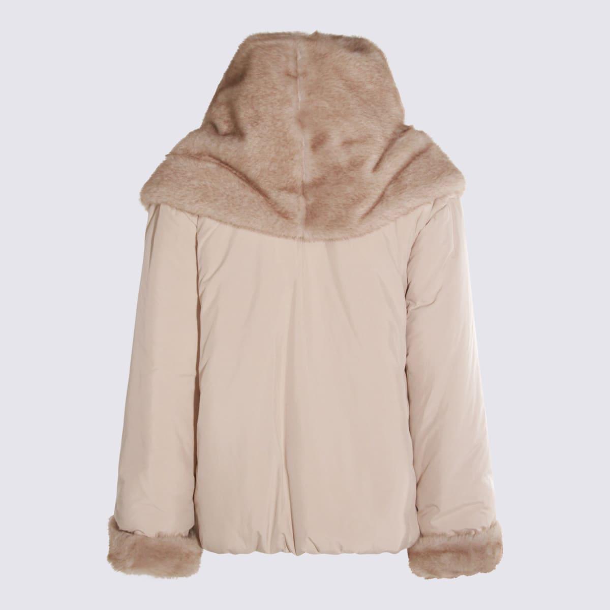 antonelli beige gin down jacket