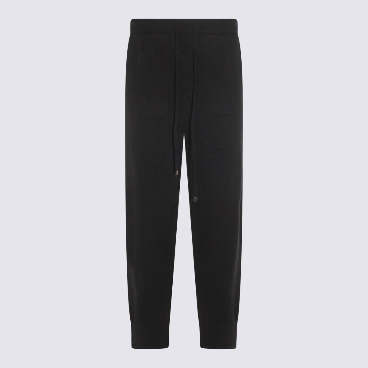 antonelli black wool pants