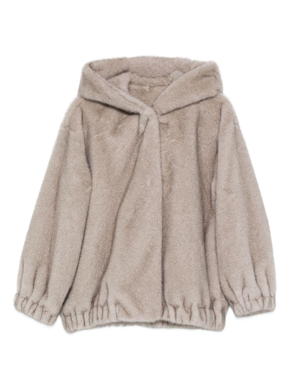 antonelli faux-fur hooded jacket