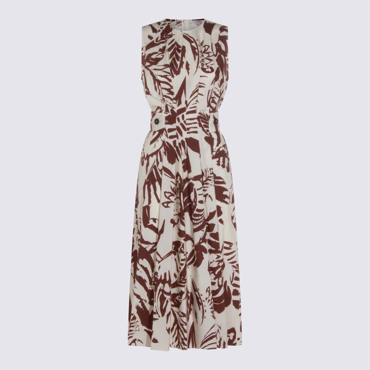 antonelli firenze dresses brown _100 % co - women