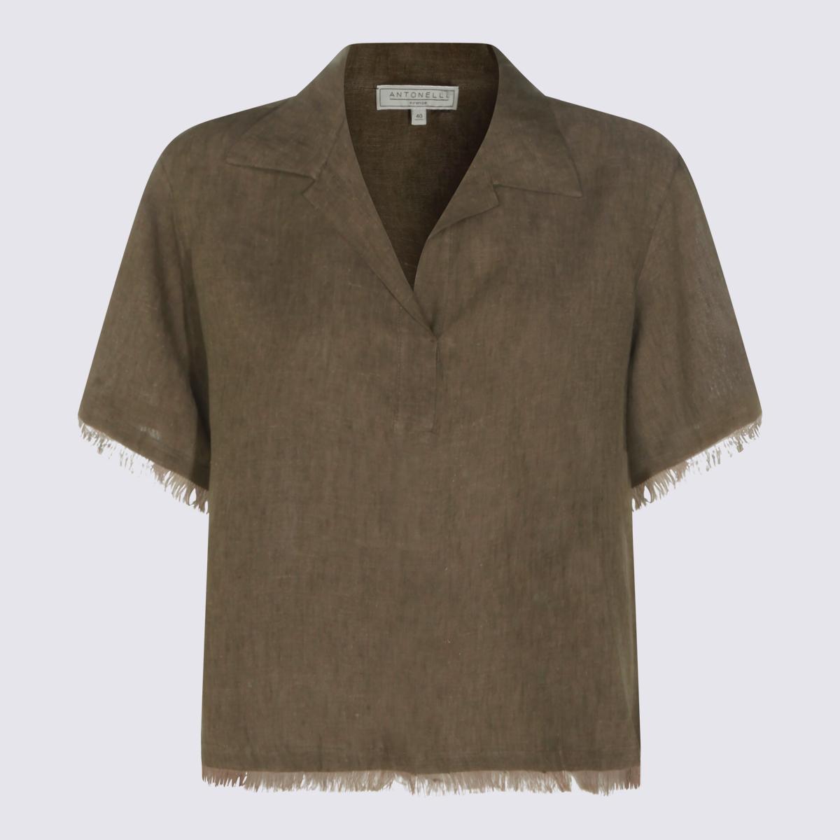 antonelli firenze shirts khaki _li - women