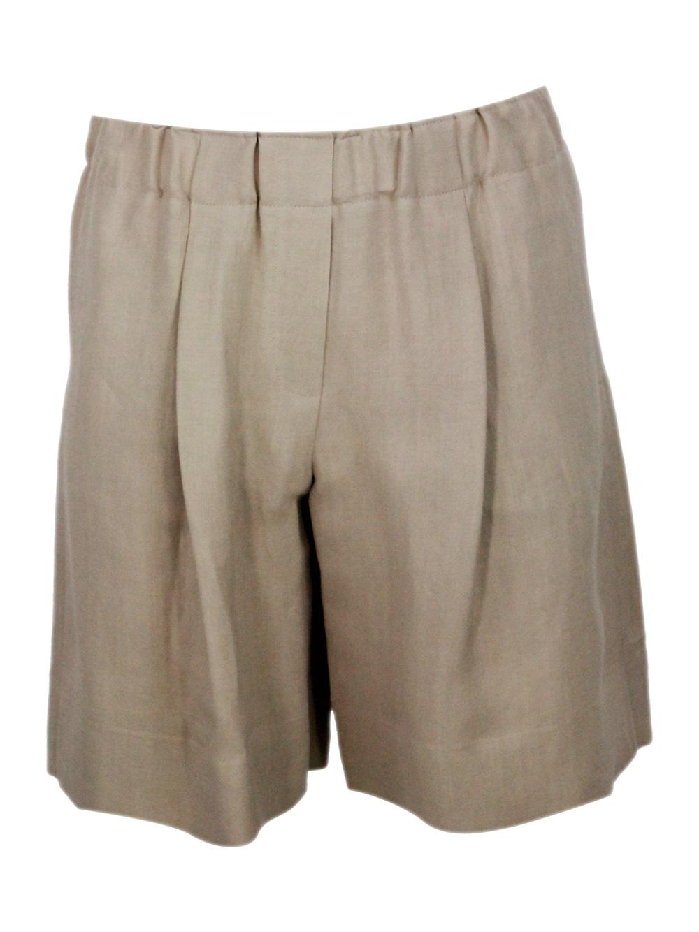 antonelli firenze shorts beige 73vi 27li - women