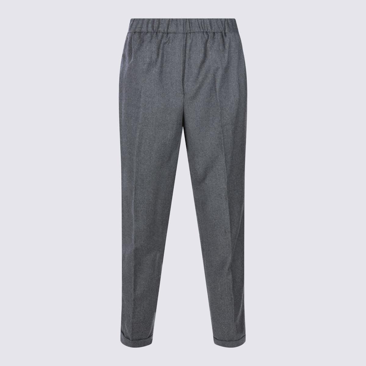 antonelli grey wool pants