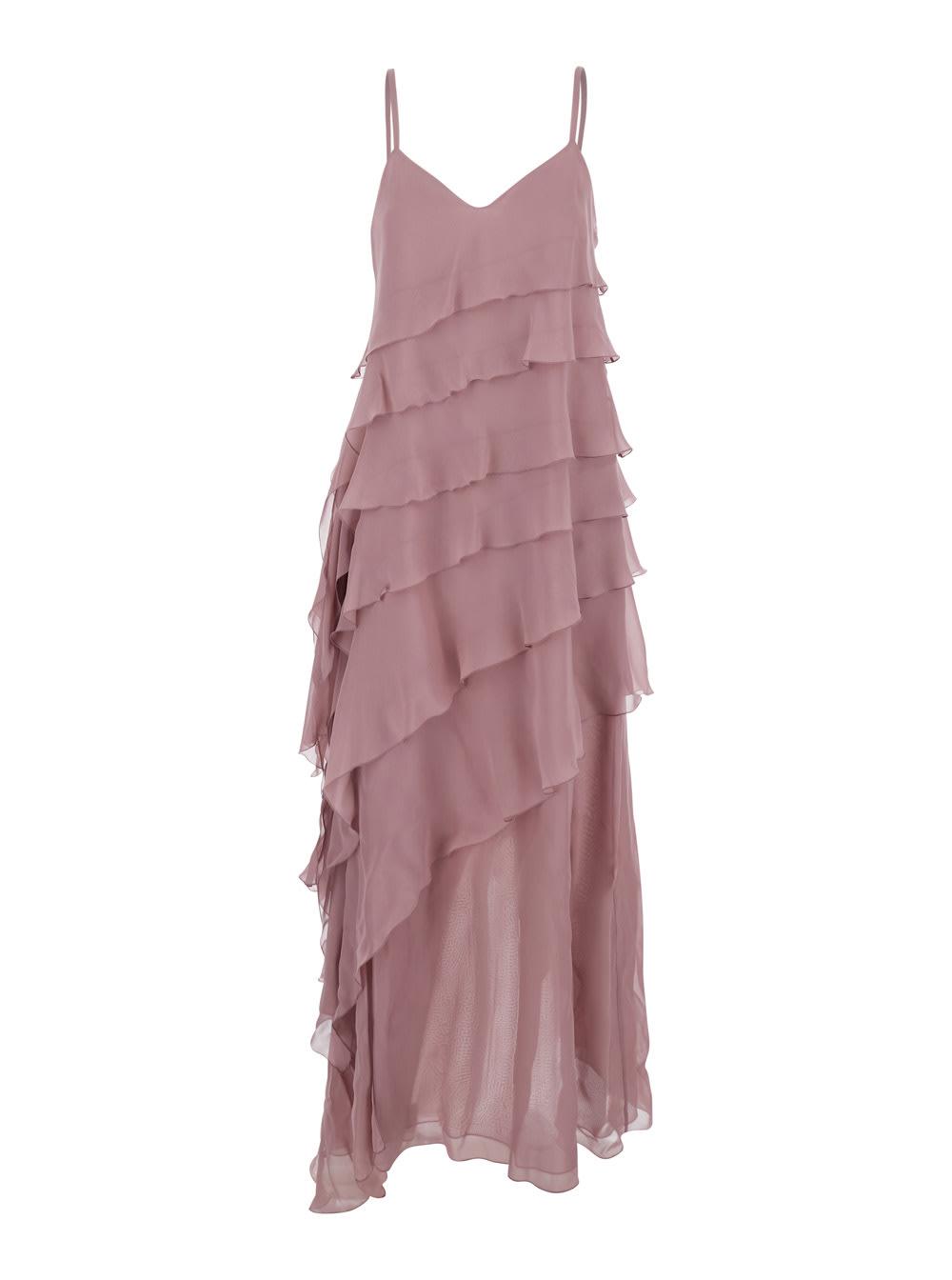 antonelli marilyn silk chiffon dress