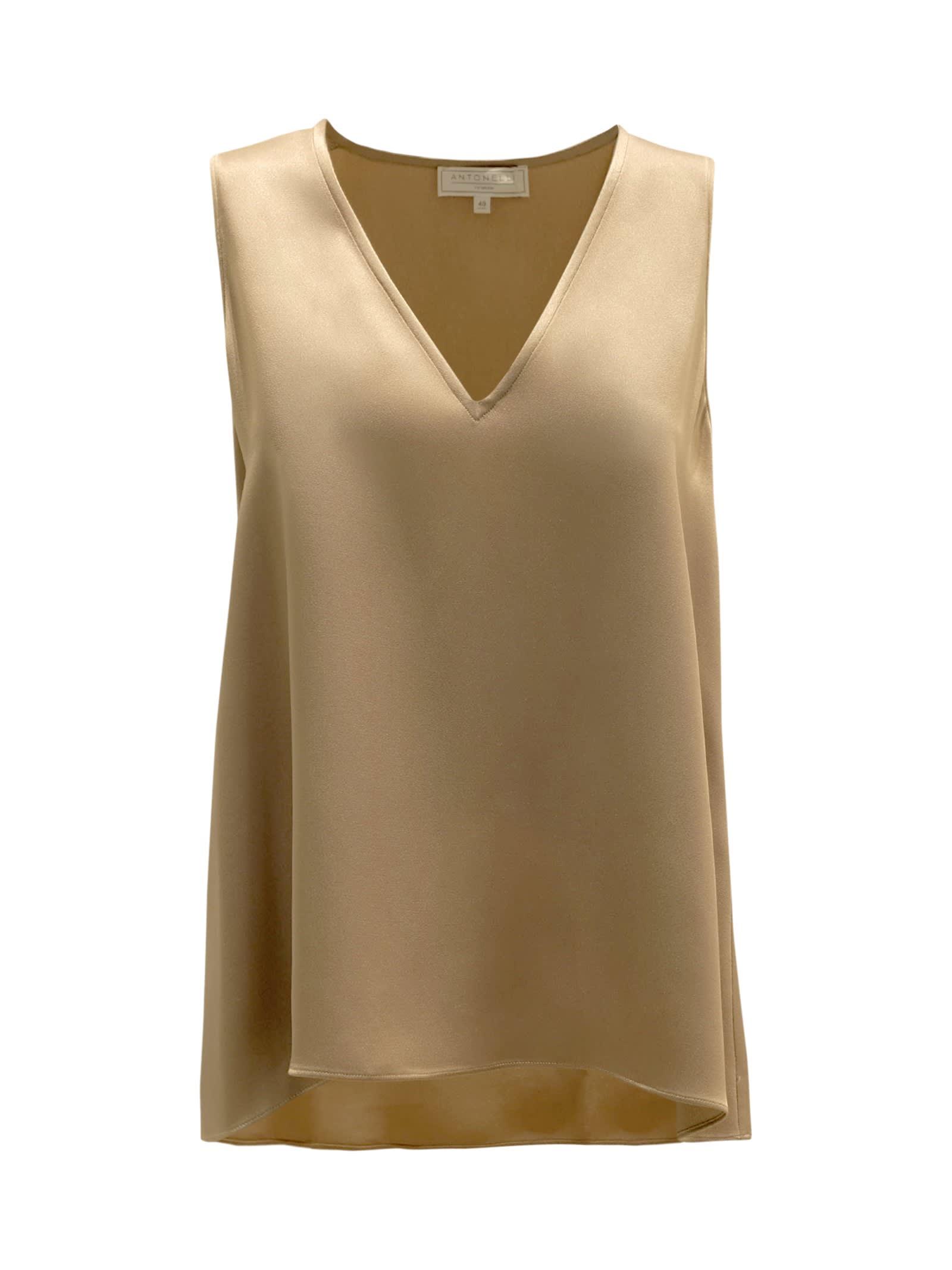 antonelli n5913 225 355c beige silk angelica sweatshirt