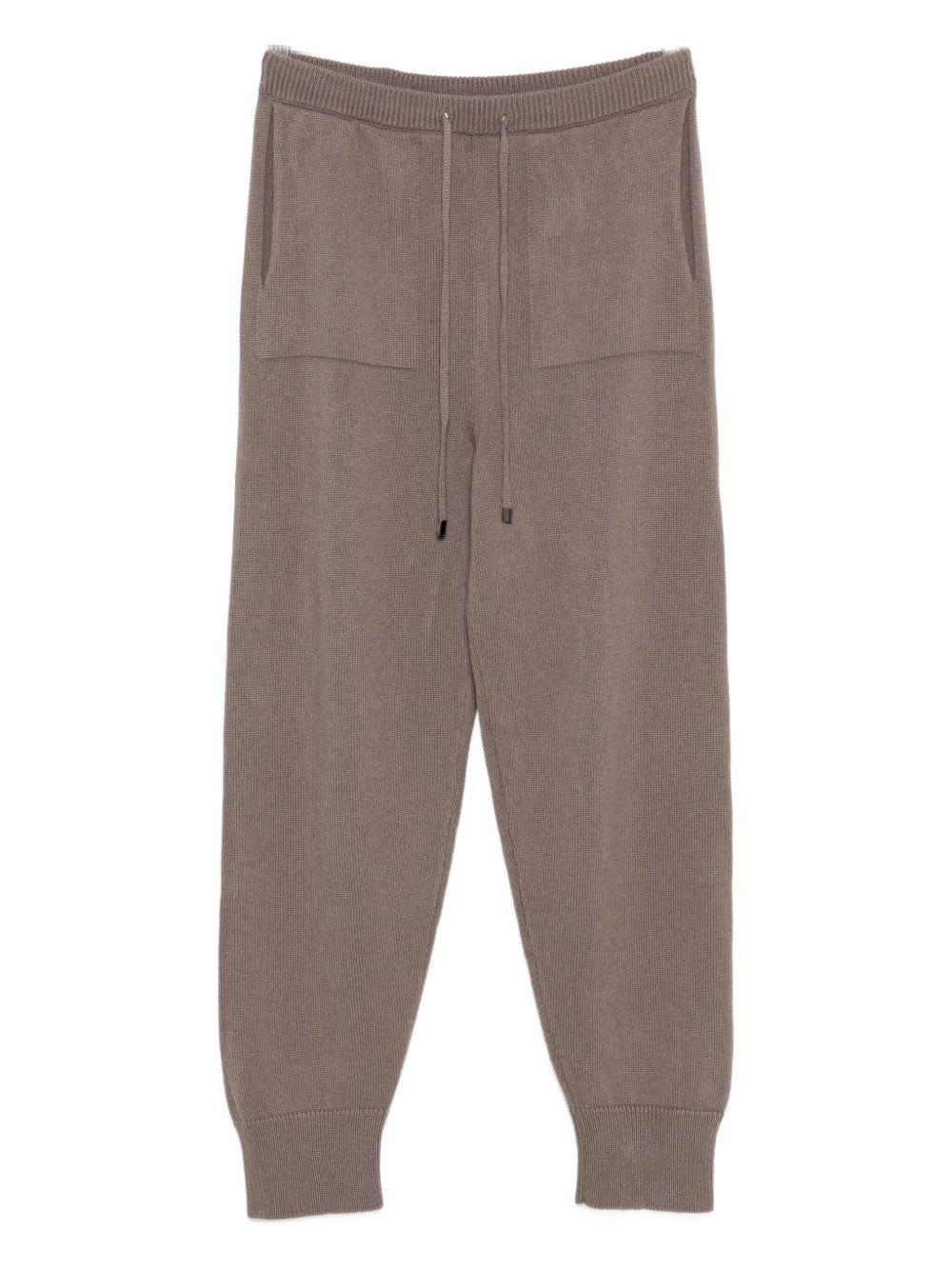 antonelli tapered trousers with drawstring