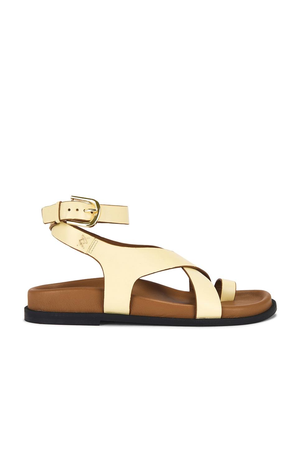 anya criss cross footbed sandal