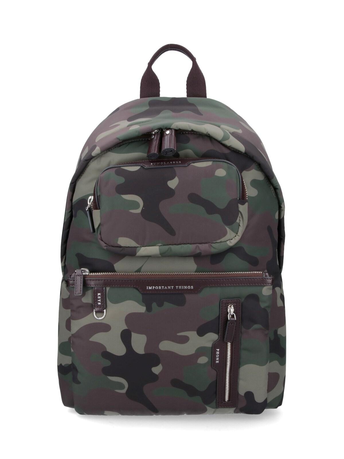 anya hindmarch 'camouflage multi pocket' backpack
