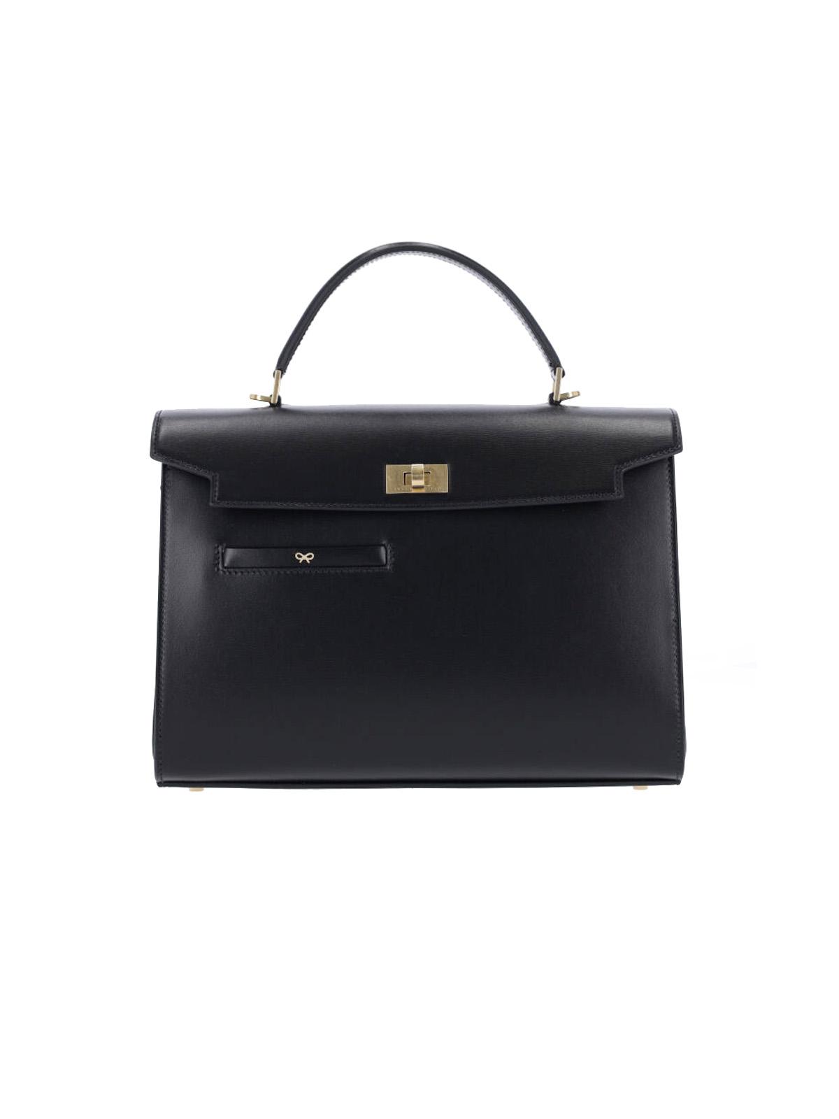 anya hindmarch bags black cowhide - women