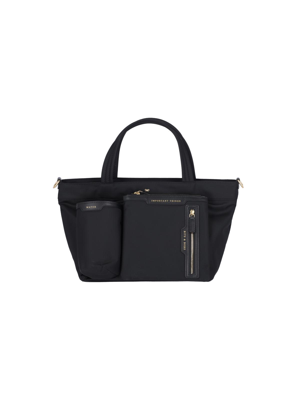 anya hindmarch bags black fabric 1: econyl - women