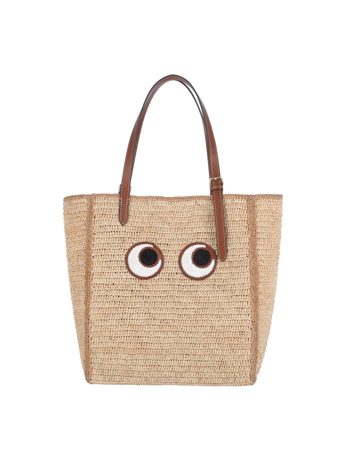 anya hindmarch bags white fabric 1: raphia - women