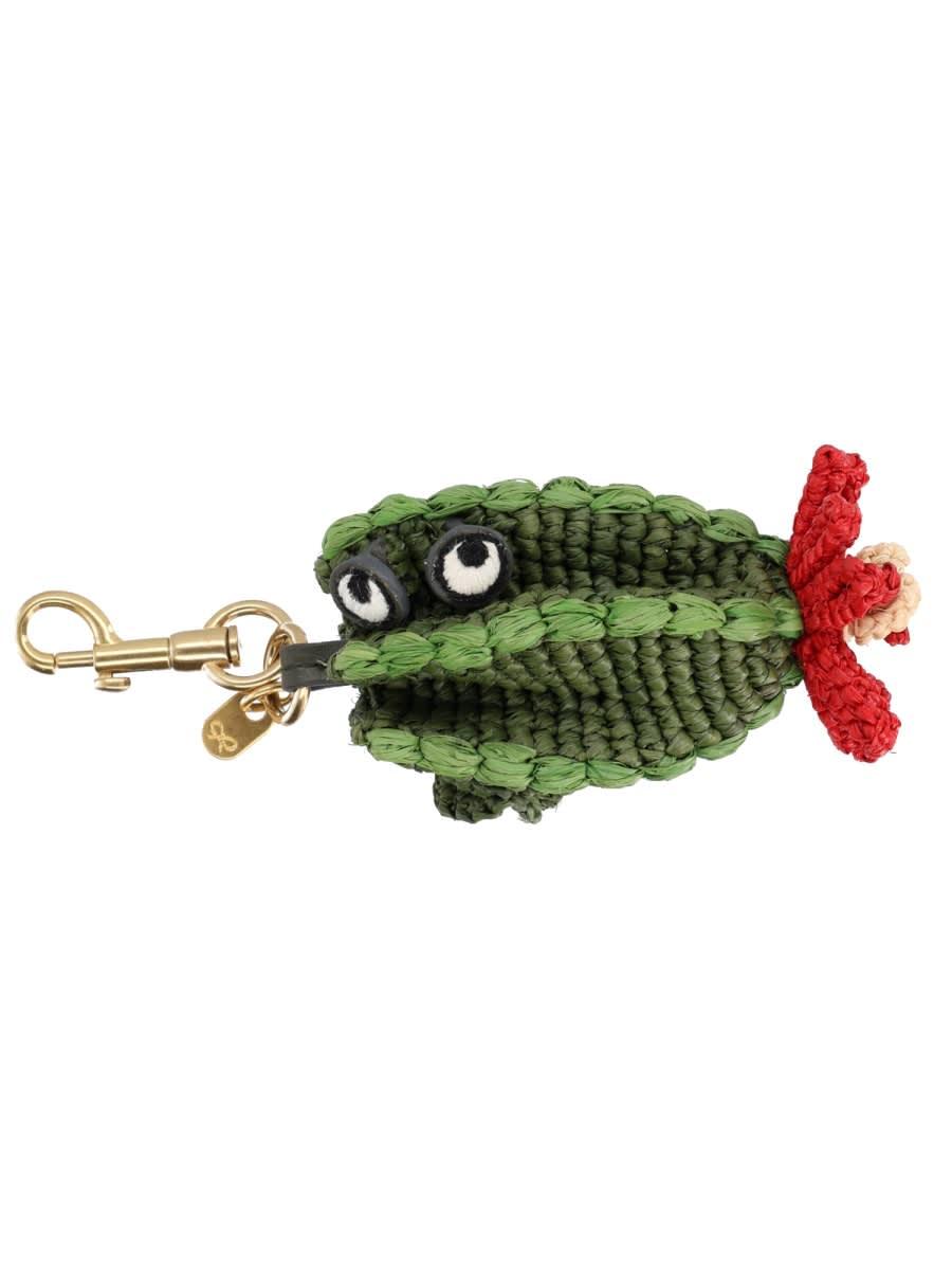 anya hindmarch cahrm keychain cactus