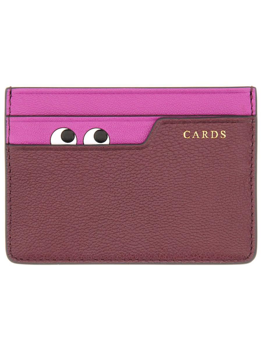 anya hindmarch peeping eyes card holder