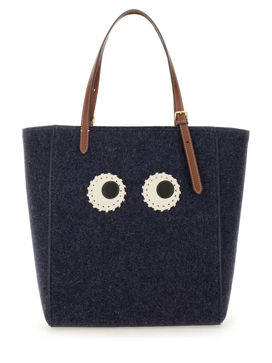 anya hindmarch small eyes tote bag