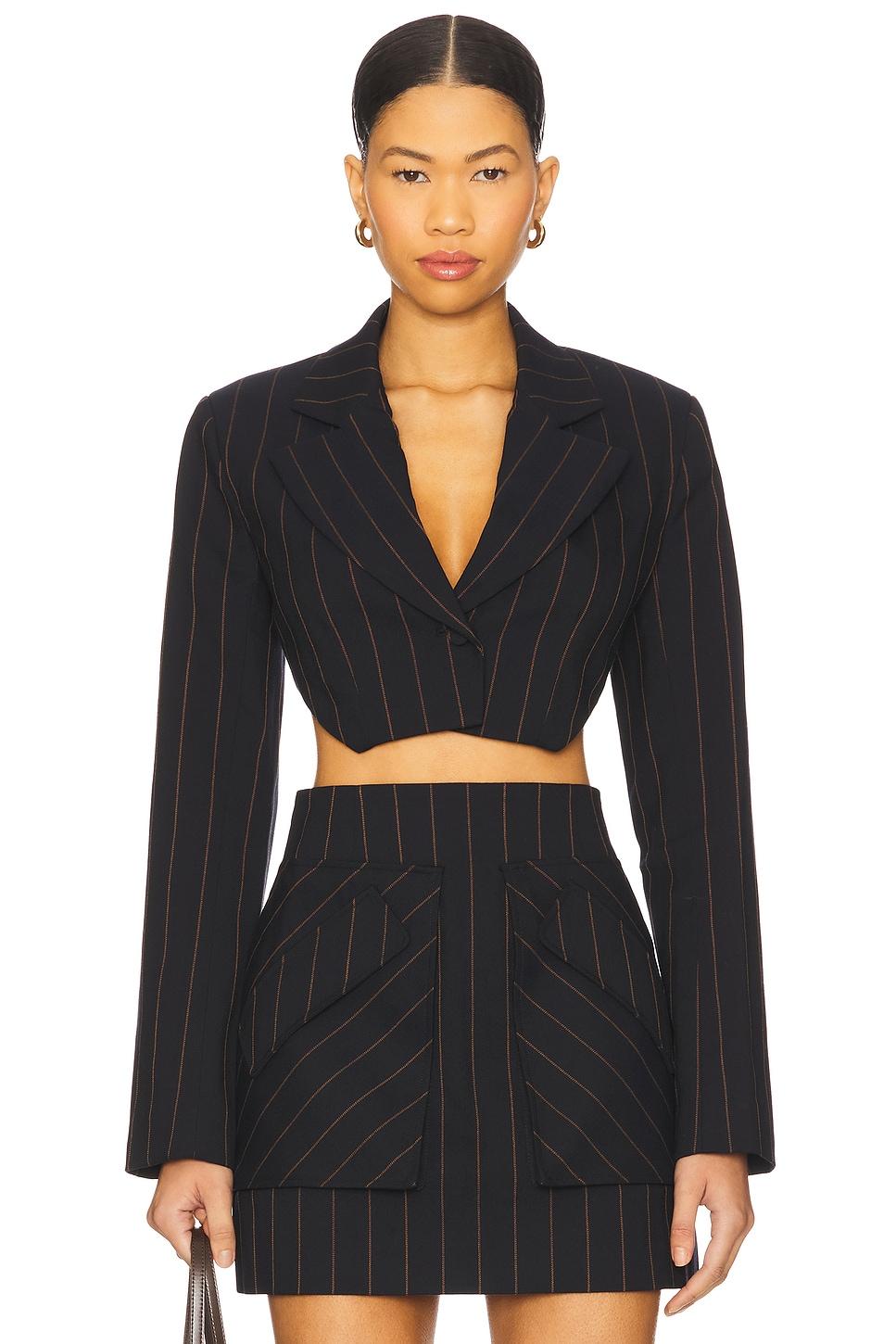 anya navy pin stripe blazer