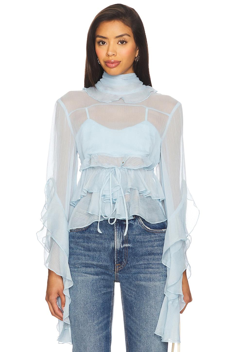anyssa ruffle blouse