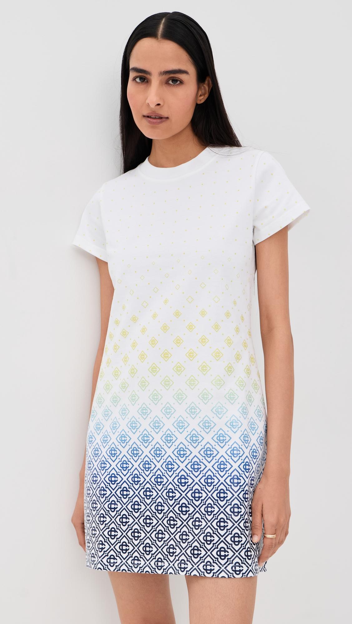aop monogram t-shirt dress