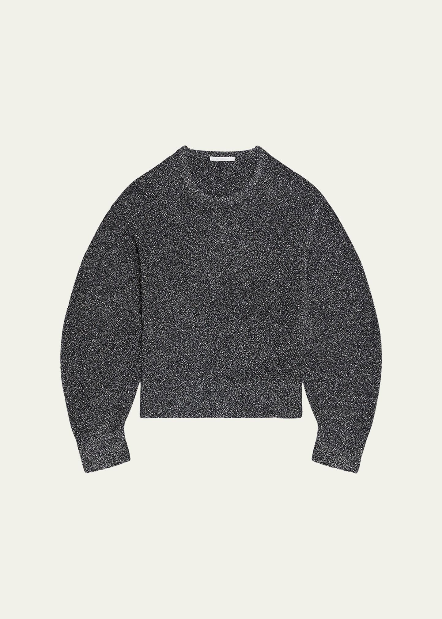 apex sparkly lurex crewneck sweater