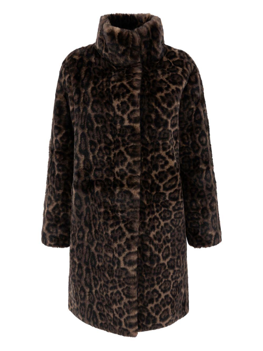 apparis blair leopard coat