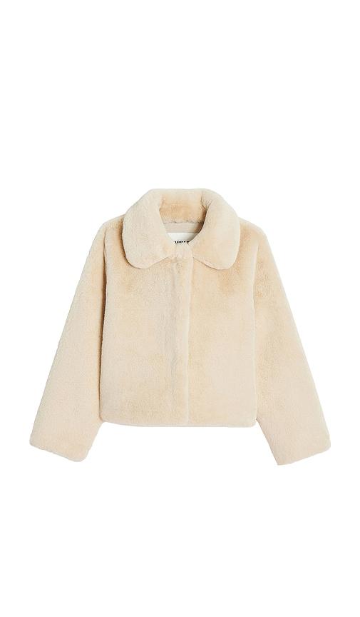apparis elis kids coat in cream.