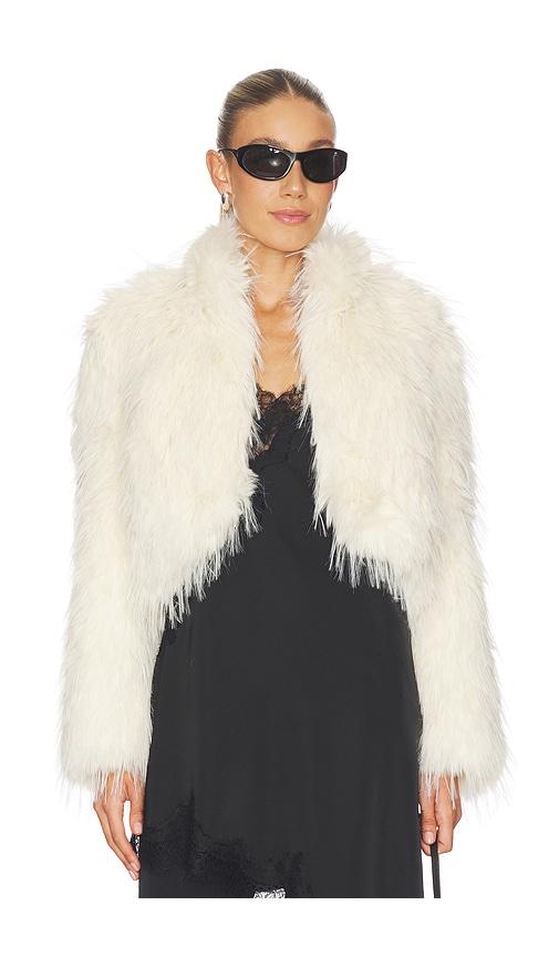 apparis ginette jacket in ivory.