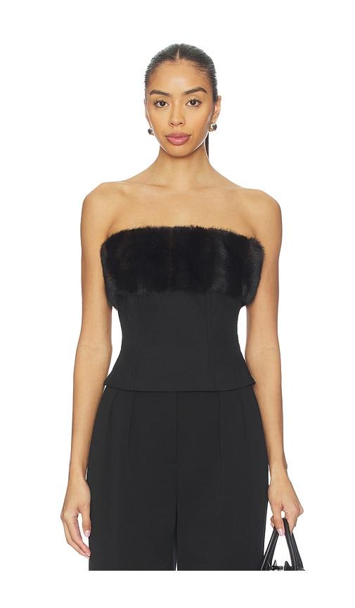 apparis ivy tube top in black.