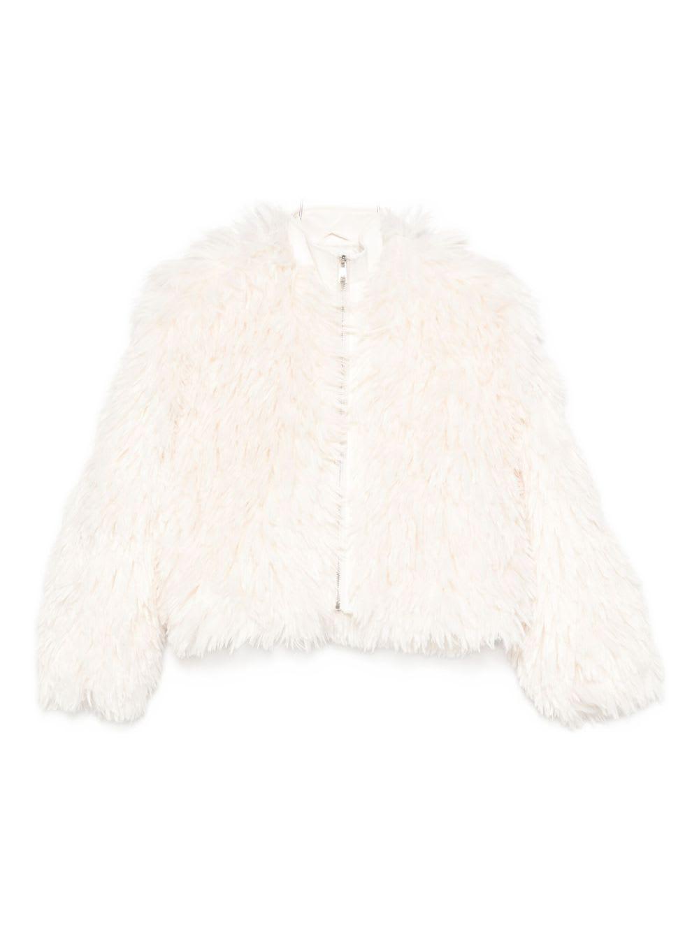 apparis zip-up faux-fur jacket